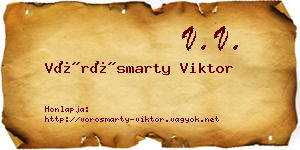 Vörösmarty Viktor névjegykártya